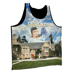 Playboy Mansion / Hugh Hefner / Harambe “Legends” Tank Top – Men’s 2XL – 25x32